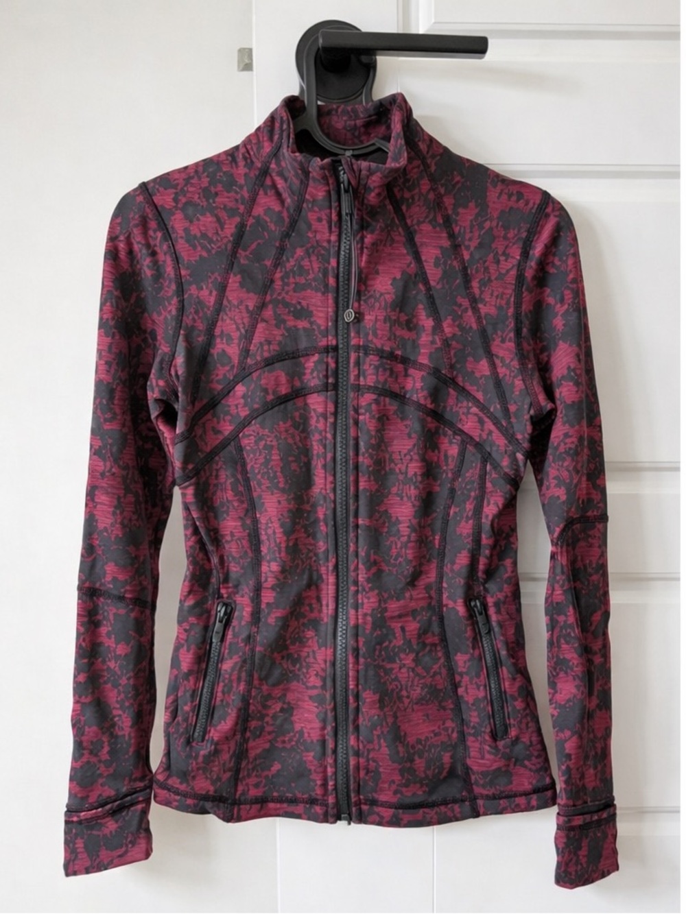 lululemon athletica Pink and Black Full-Zip Define Jacket